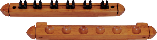 Standard 6 Clip Wall Rack - Honey Standard 6 Clip Wall Rack - Honey